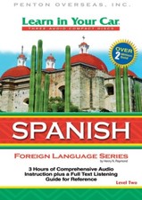 NEW!  Learn In Your Car Spanish Learning Audio CDs LEVEL TWO by Penton Overseas