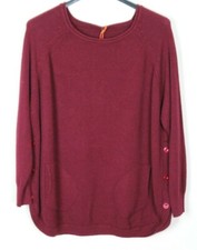 New Ladies Italian Soft Knitted Wool & Angora Button Design 2 Pocket Jumper