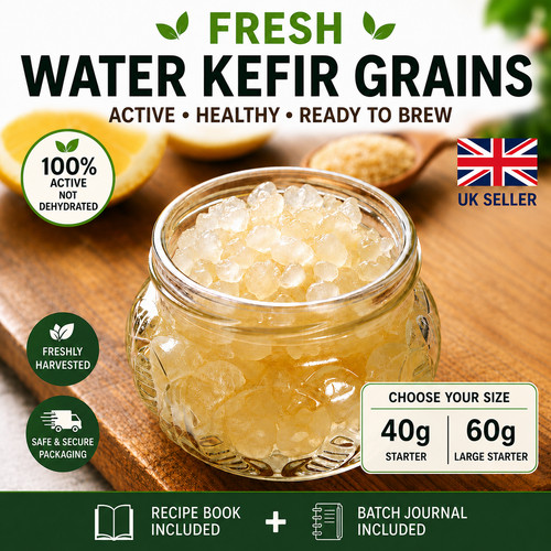 Fresh water kefir - kefir, grains