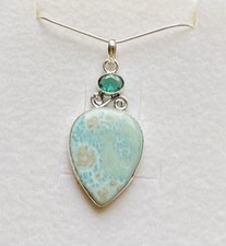 Stunning green topaz - stunning, larimar