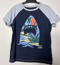 FAT FACE Navy Tropical Shark