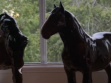 Two Beswick Horses  Shire In