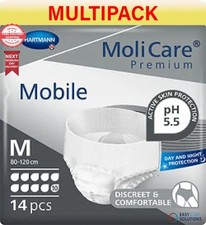 Molicare Premium Mobile - 10 Drops - Medium 3 Pack of 14 - Multi Pack