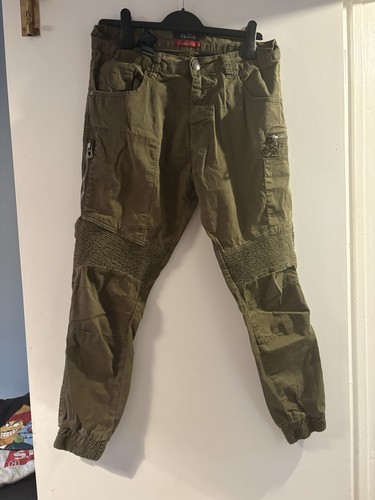 Men khaki cargo - khaki, trousers
