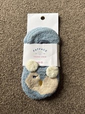 Fatface Fat Face Girls Penguin Slipper Socks Size 13-3 Shoe
