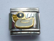 SILVER ITALIAN CHARM DUCK  fits all classic 9mm Italian bracelet ST15