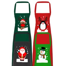 Christmas Apron Santa Reindeer