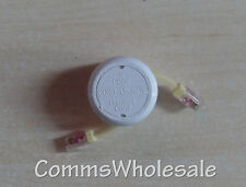 Telephone Handset retractable 8' cord  replaces coiled cord  4P4C RJ9 Plug