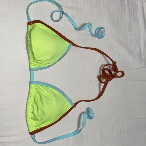Aerie triangle bikini top - , size