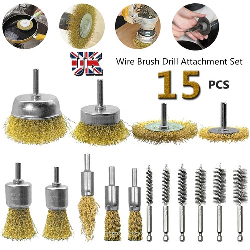 15pcs wire brush - wire, drill