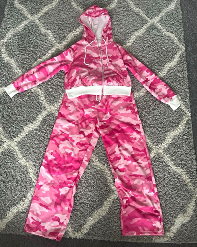 Women pink white camo - camo, 2pc