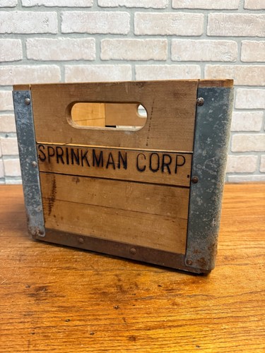 Vintage sprinkman corp wooden - sprinkman, corp.