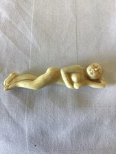 ANTIQUE HAND CARVED BOVINE