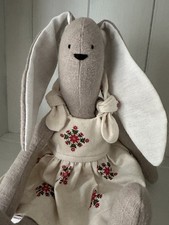 Handmade Tilda Bunny, Rabbit Christmas Gift, Nursery Decoration for Baby Girl 