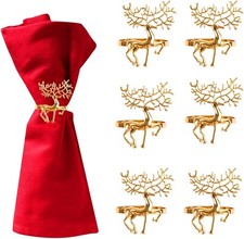 6Pcs Reindeer Table Napkin