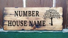 Personalised Wooden House Name