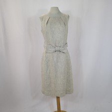 Hobbs Linen Dress Bow