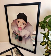 Pierrot Rose Clown Printed
