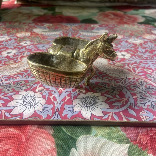 Vintage retro solid brass - brass, 7cm