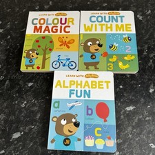 Learn With Jelly Bear Alphabet Count Colour 3 Book Set