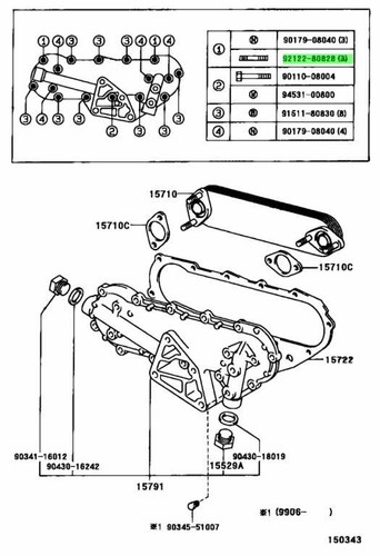 Genuine toyota stud - stud, bolt