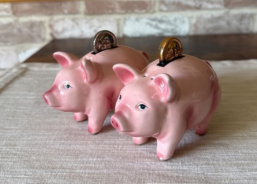Clay art vintage piggy bank - vintage,