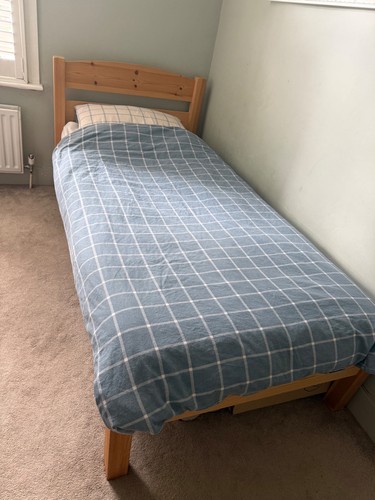 Solid wood bed frame - solid, and