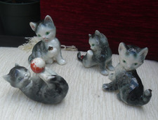 LOVELY  Goebel Kittens With Various Insects On Them x4
