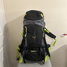 Mountain Warehouse Carrion 65L Backpack Green/Grey with Rain Cover