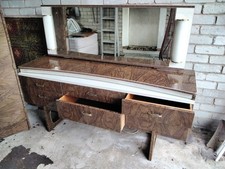 Albro England Vintage Mid Century Dresser And Wardrobe