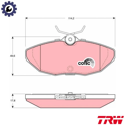 Brake pad set disc - brake,