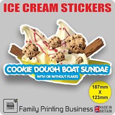 ICE CREAM Stickers - Cones - Tubs - Sundaes - Soft Drinks - COOKIE DOUGH BOAT