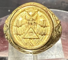 Masonic Ring SZ 12 Sterling