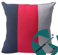 large 3 tone cushions + covers or covers only grey mustard lime red white black