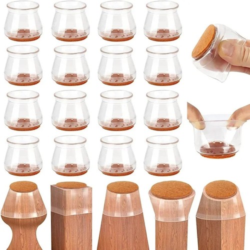 16pcs clear silicone chair - 4-16pcs,