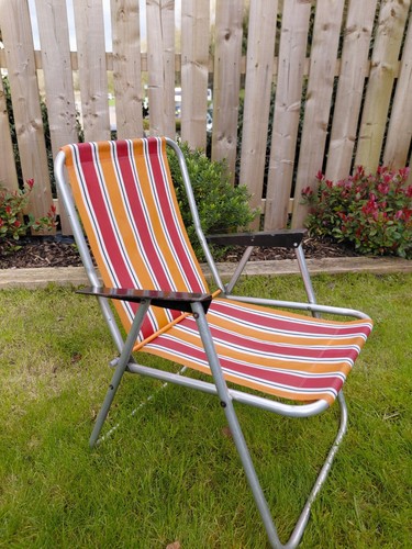 Vintage folding camping chair - folding,