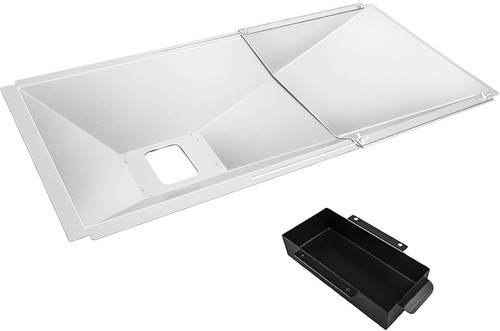 Adjustable grease tray with - grease,