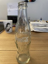Coca Cola empty glass bottle