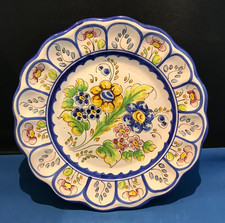 Vintage Hand Decorated Spanish Plate Signed Alavera (Calahonda, Spain)