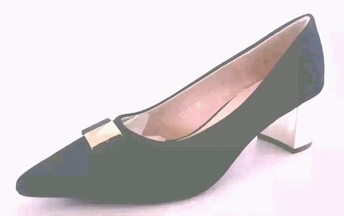 Womens black suede effect - suede,