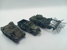 World War 2 U.S. M3 Lee, M3 Half-Track & M4 Sherman Tank (1/76-72) Built/Painted