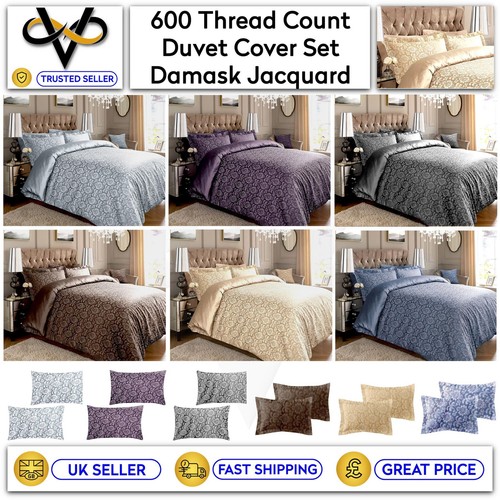 600tc jacquard damask duvet - 600tc,