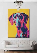 Modern Andy Warhol Style Rhodesian Ridgeback Wall Art Canvas Unframed Print Art