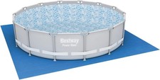 Bestway 58003-19 Ground Cloth Swimming Pool Floor Protector, 488 x 488 x 0.01 c