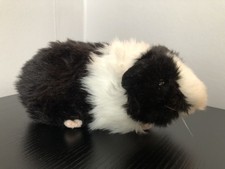 Living Nature Black & White Guinea Pig with Sound Plush Toy Realistic Animal Pet