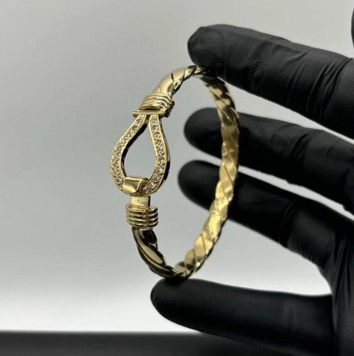 Bangle 9ct gold silver - bangle,