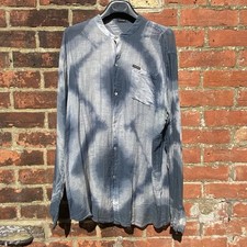 Vintage Energie Sixty Shirt Men’s XL Collarless Lightweight Sheer Tie-Dye Italy