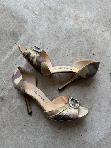 Manolo blahnik camo camouflage - blahnik,