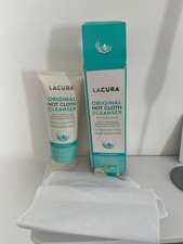 Lacura Hot Cloth Cleanser 200ml & Cotton Cloth New Damaged Box