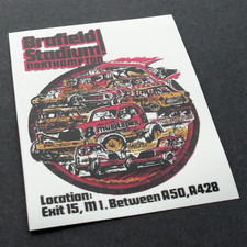 Brafield Stadium Sticker 1970's Hot Rod Stock Car Banger Racing *New*